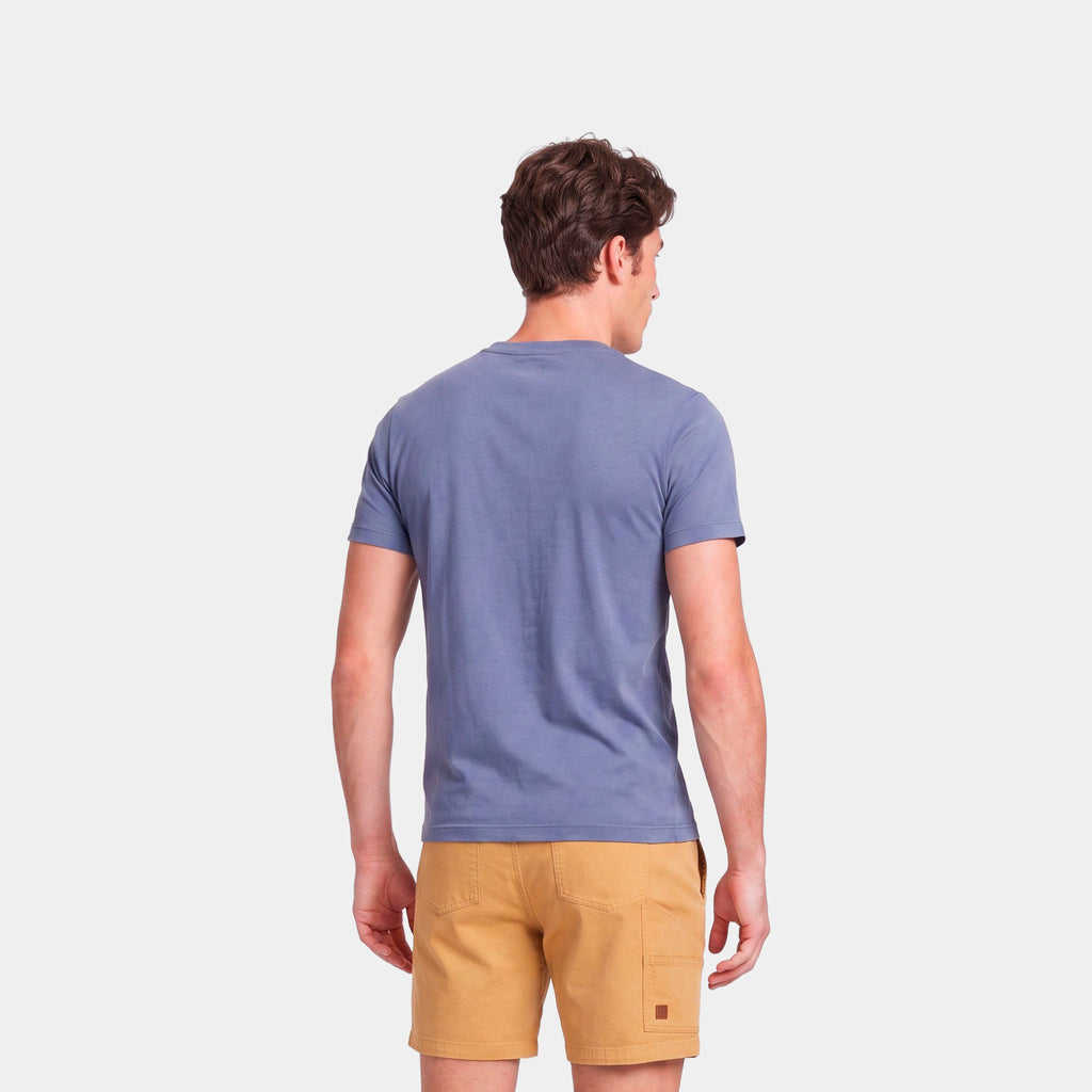 Polera Reef Men Palm Easy Blue