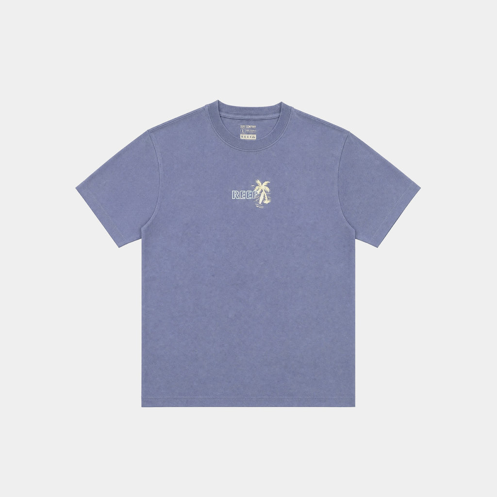 Polera Reef Men Palm Easy Blue