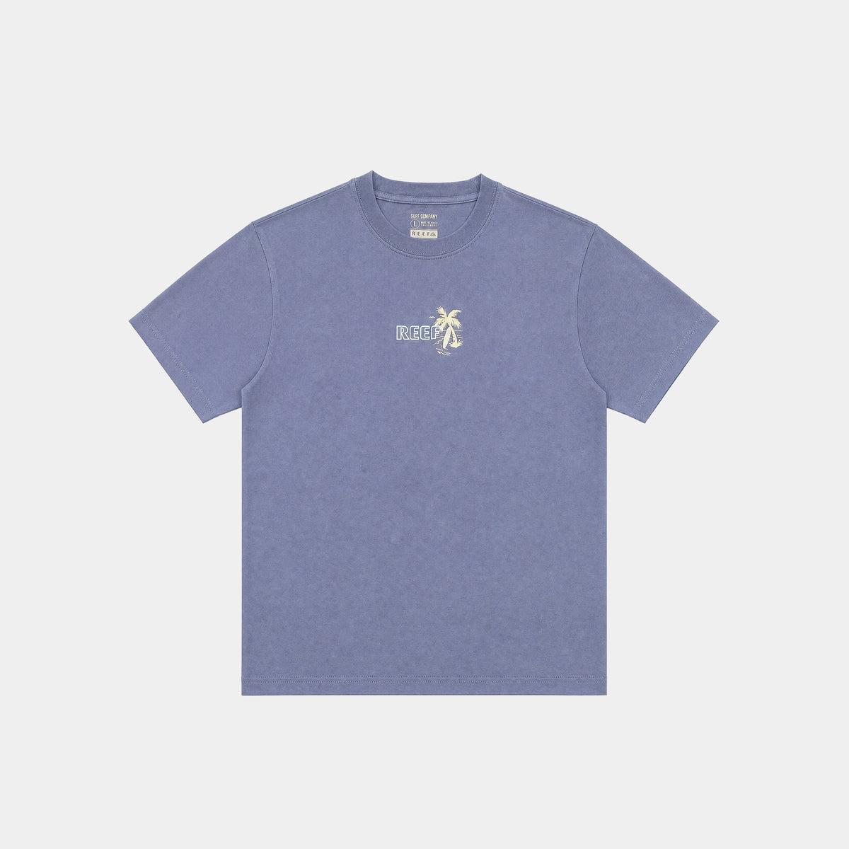 Polera Reef Men Palm Easy Blue