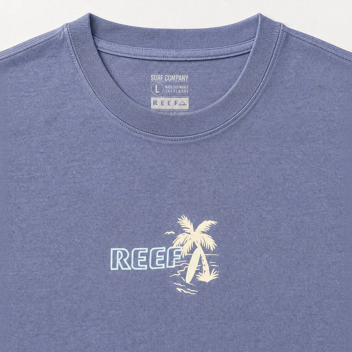 Polera Reef Men Palm Easy Blue