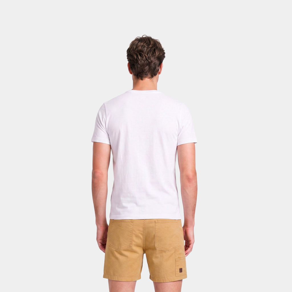Polera Reef Men Palm Easy White