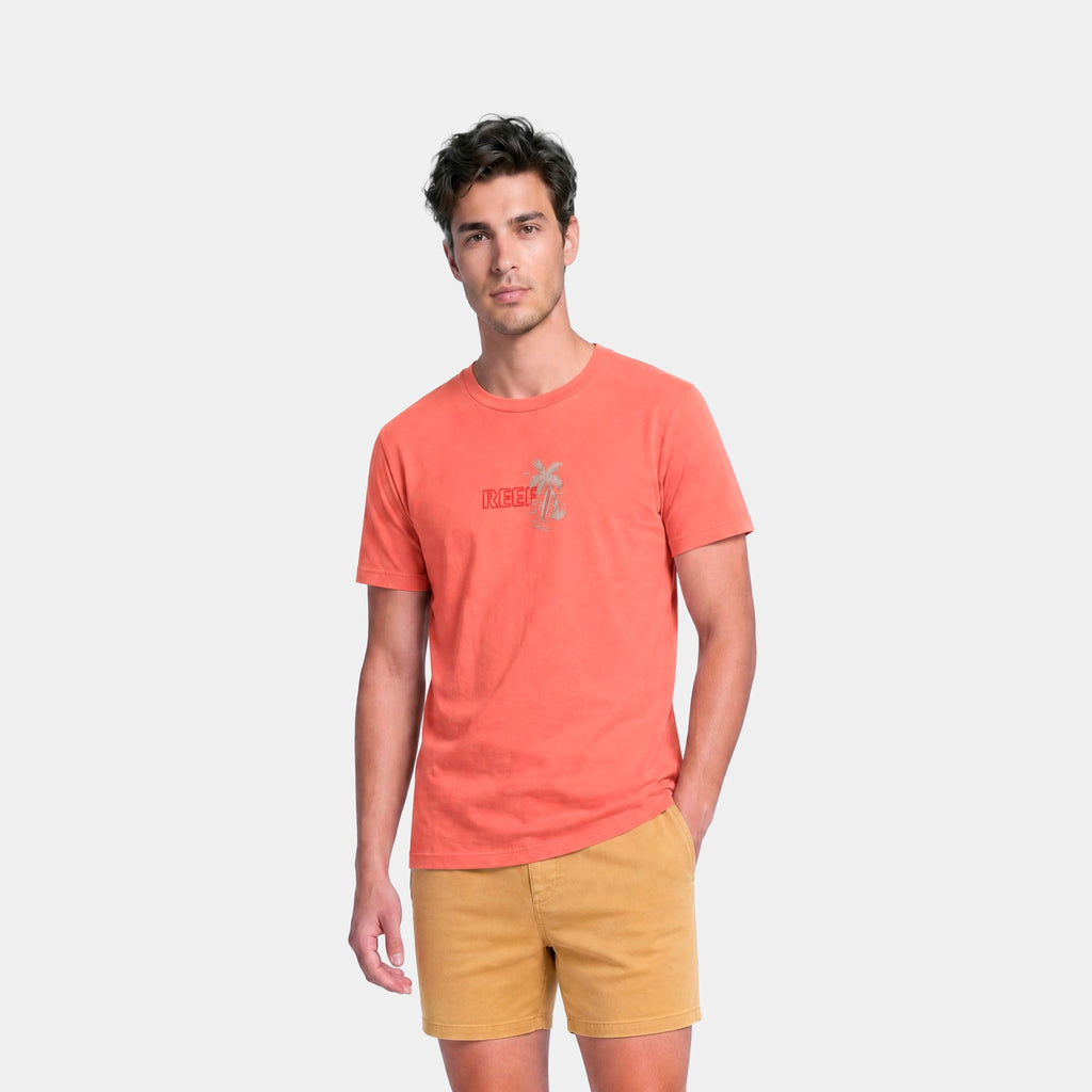 Polera Reef Men Palm Easy Pink