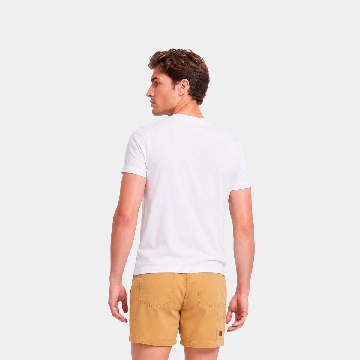 Polera Reef Men Basic Pocket White