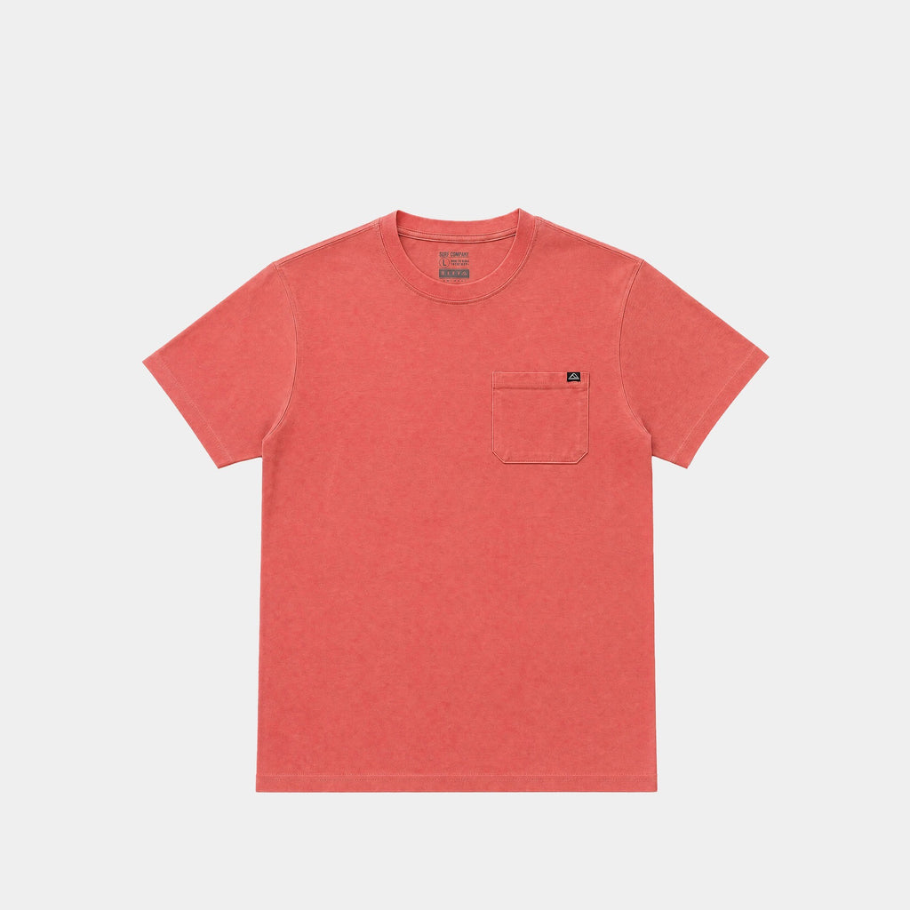 Polera Reef Men Basic Pocket Pink