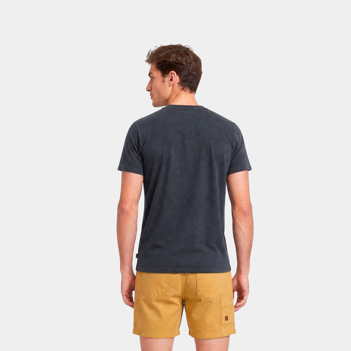 Polera Reef Men Basic Pocket Black v2