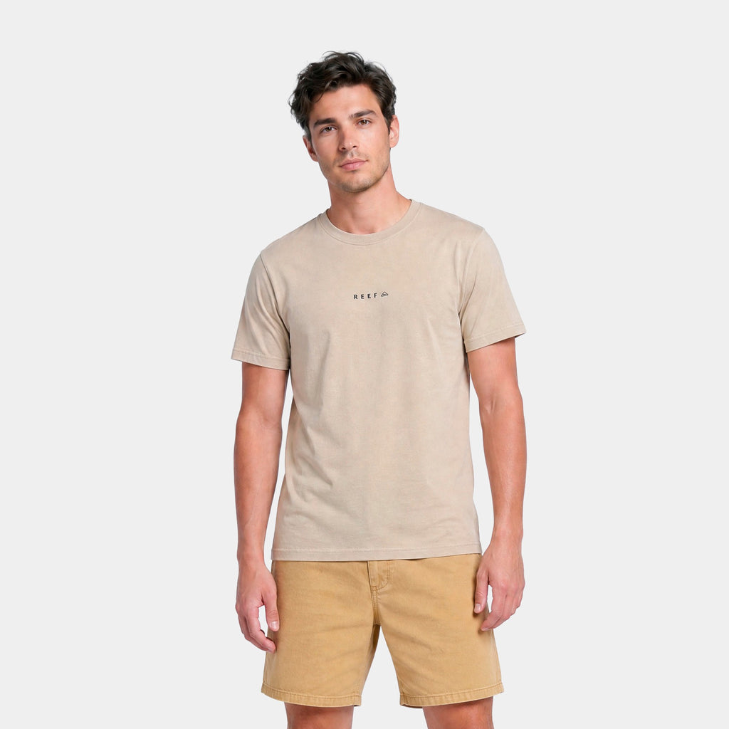 Polera Reef Men Born To Surf Beige