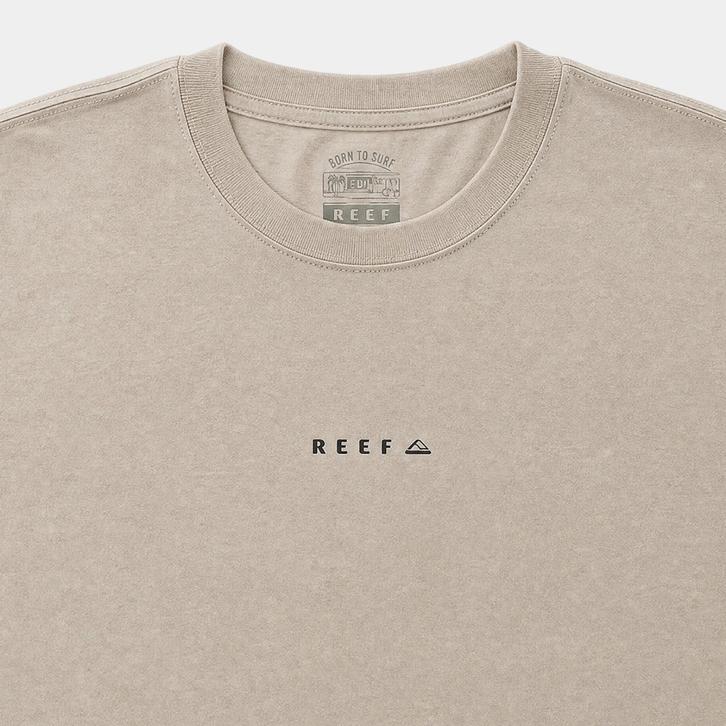 Polera Reef Men Born To Surf Beige