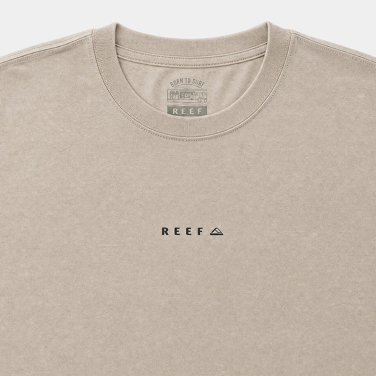 Polera Reef Men Born To Surf Beige
