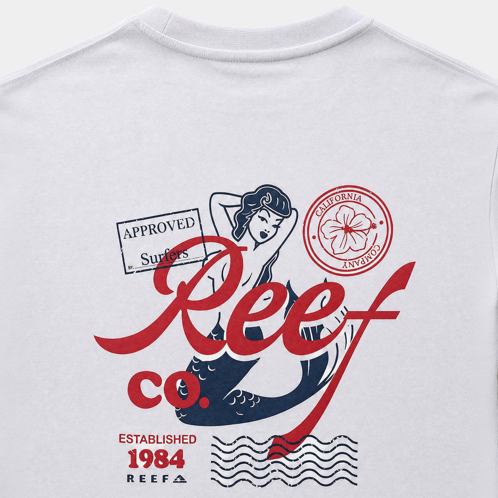 Polera Reef Men Sirena Blanco