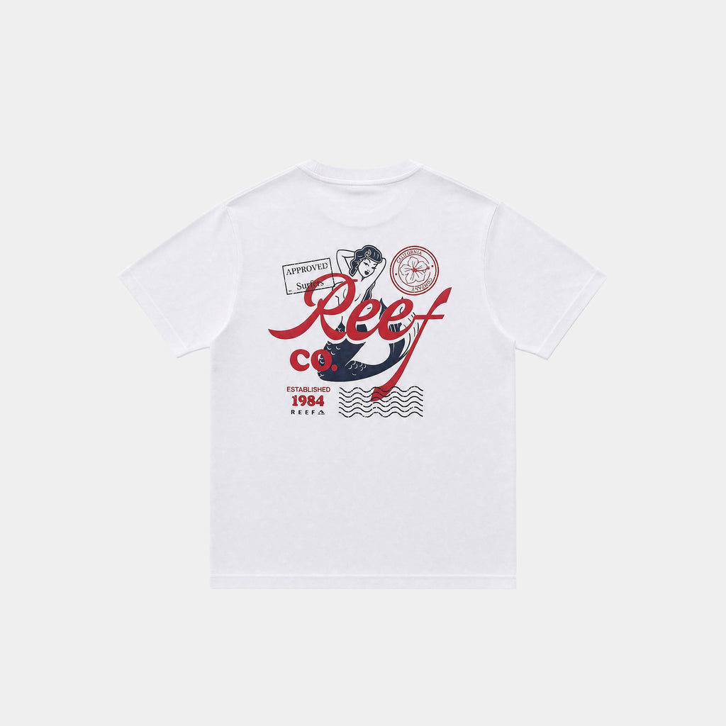 Polera Reef Men Sirena Blanco
