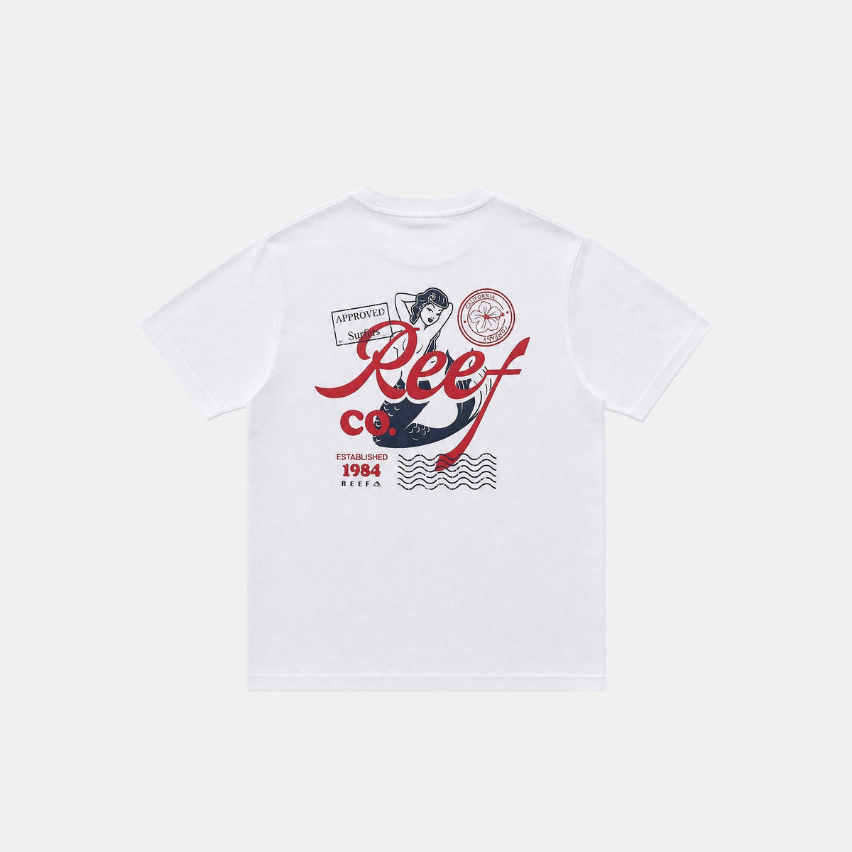 Polera Reef Men Sirena Blanco