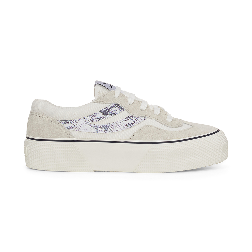 Zapatilla 3041 Revolley Snake White Avorio Navy