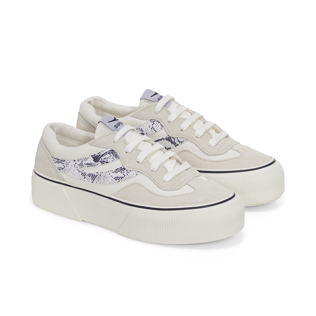 Zapatilla 3041 Revolley Snake White Avorio Navy