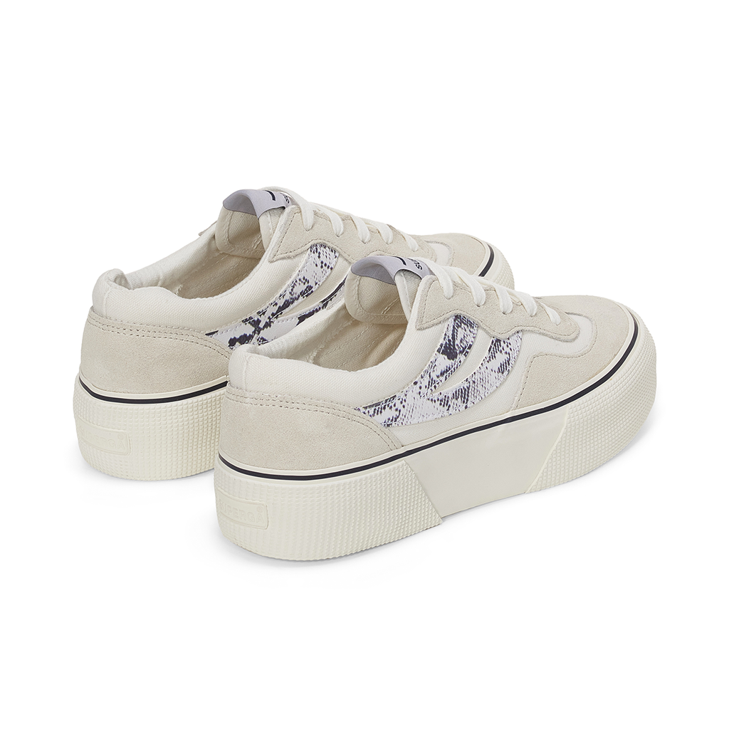 Zapatilla 3041 Revolley Snake White Avorio Navy