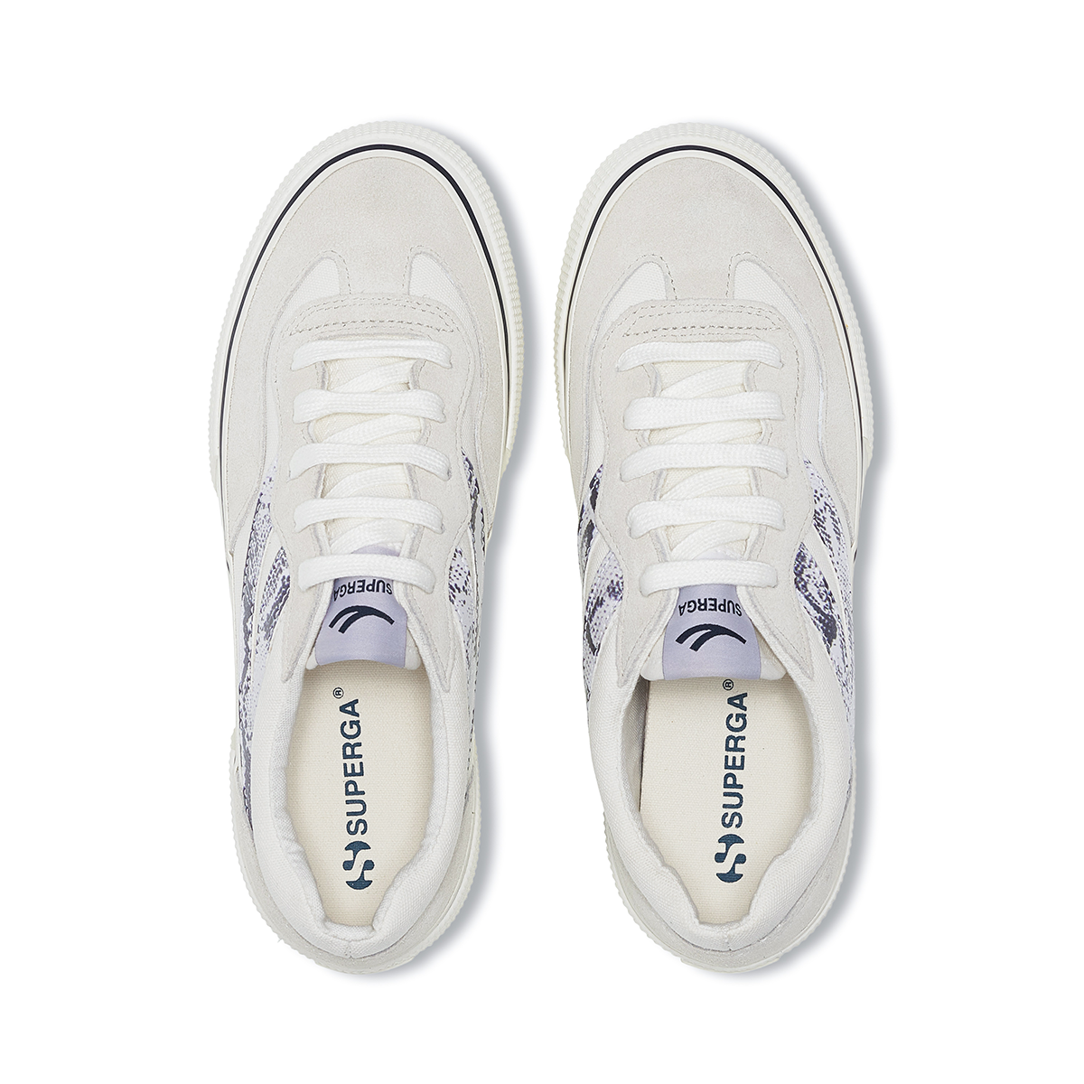 Zapatilla 3041 Revolley Snake White Avorio Navy