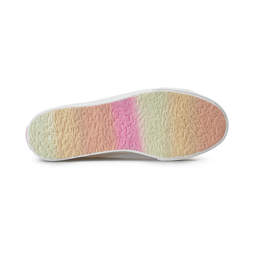 Zapatilla 2708 Hi Top Shaded Lace White Candy Multicolor