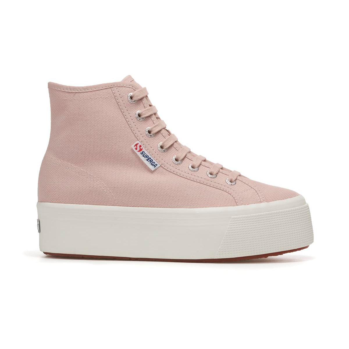Zapatilla 2708 Hi Top Pink Skin F Avorio