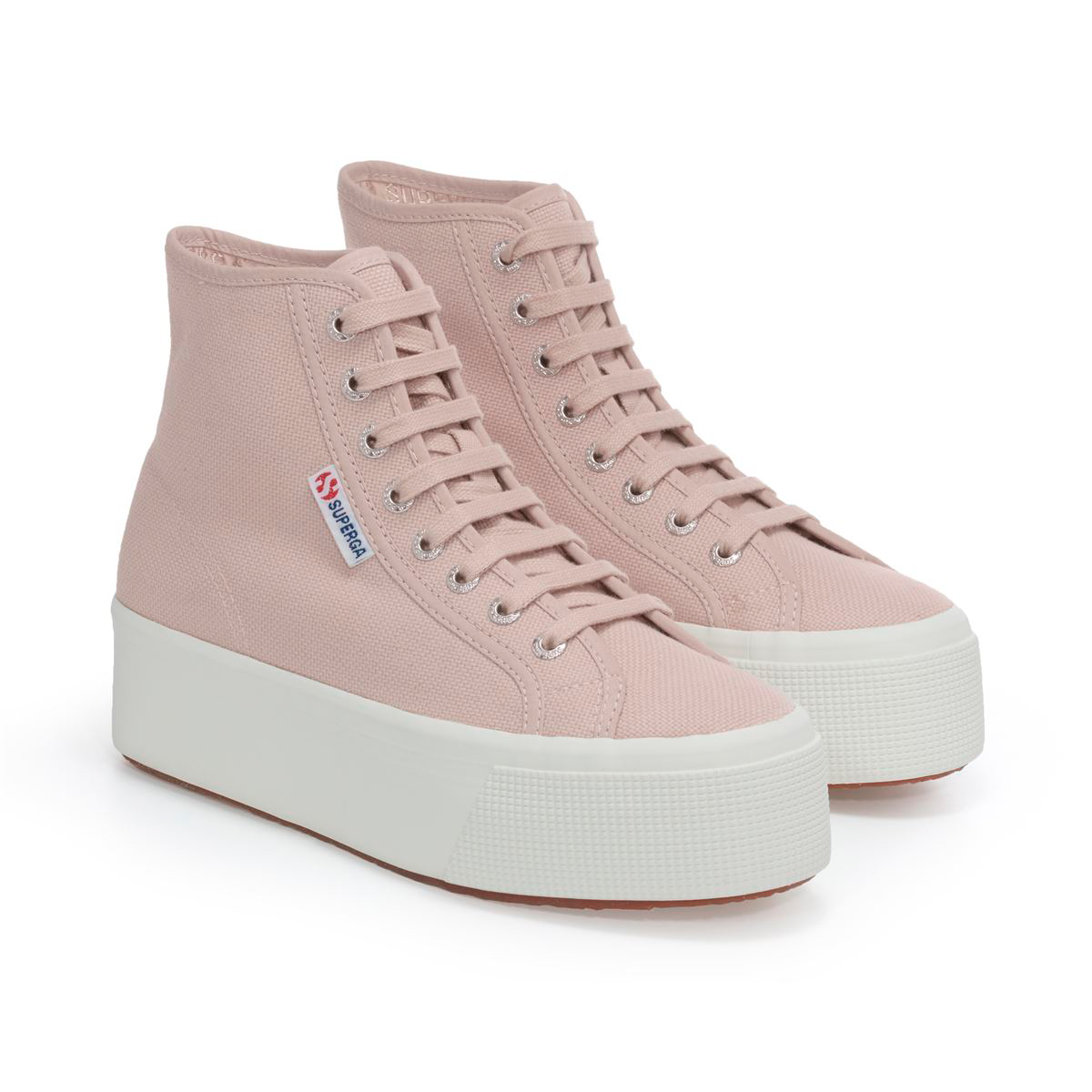 Zapatilla 2708 Hi Top Pink Skin F Avorio