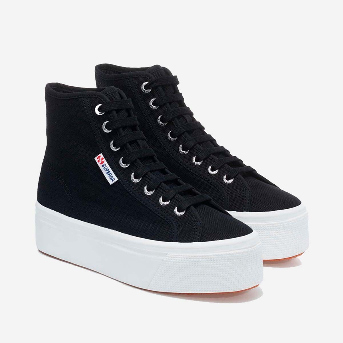 Zapatilla 2708 Hi Top Black F White