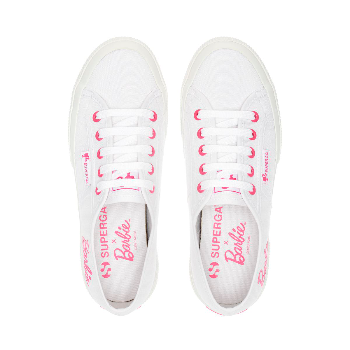 Barbie x Superga 2750 Zapatilla Big Logo White Pink