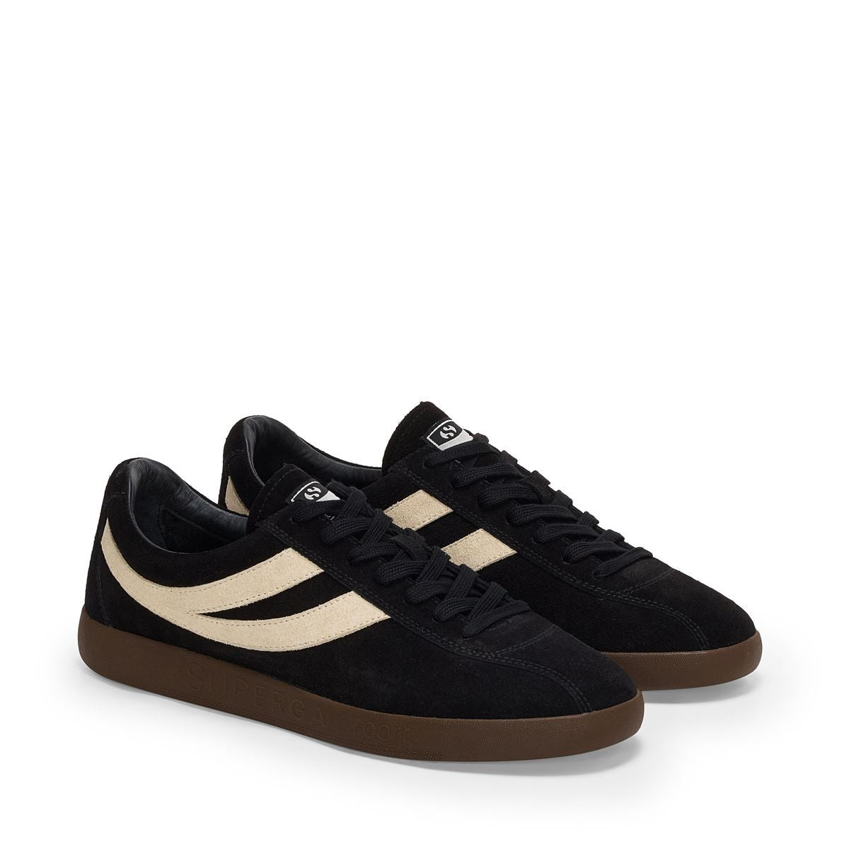 Zapatilla Superga 1960 Capri Sport Black White Mastice Brown Cocoa