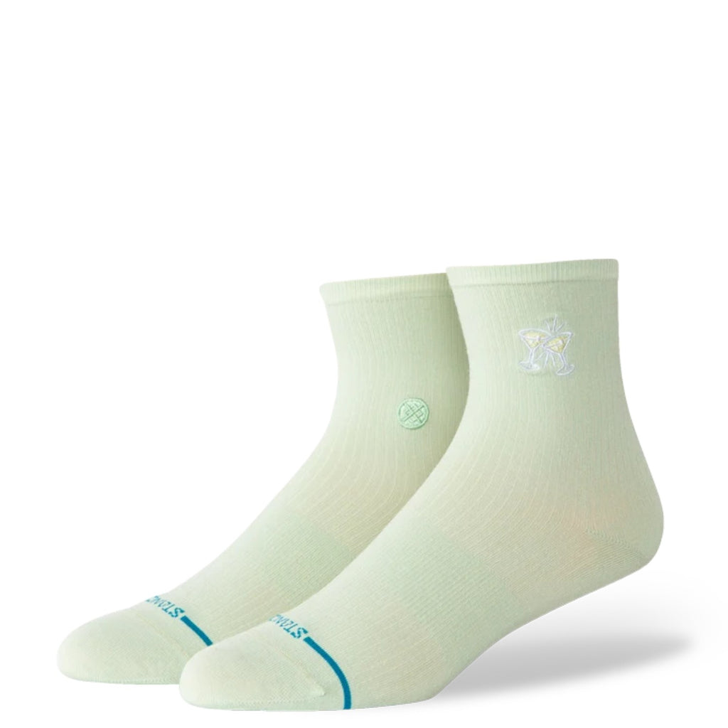 Stance Socks Women Fine Rib Quarter Green