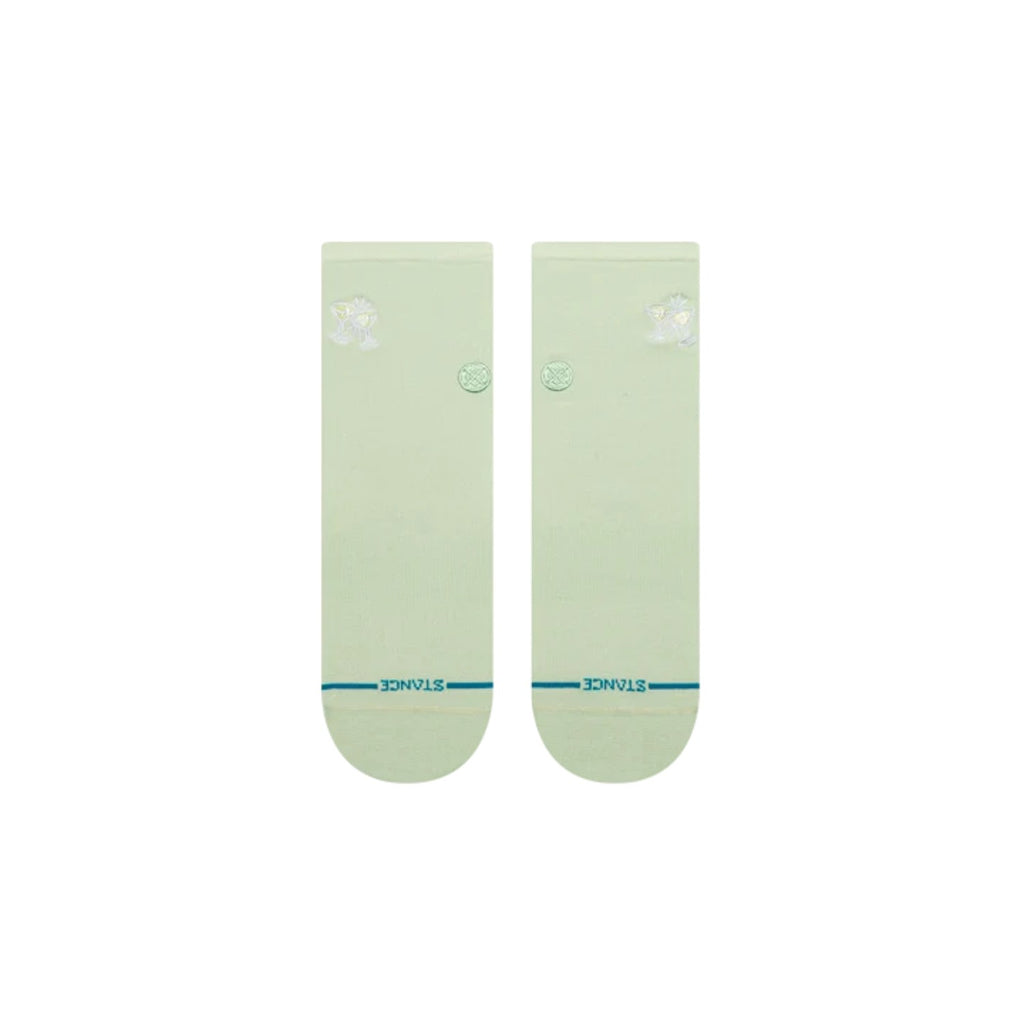 Stance Socks Women Fine Rib Quarter Green