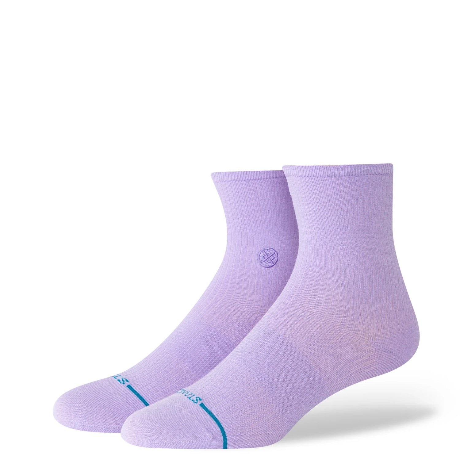 Stance Socks Women Fine Rib Quarter Purple
