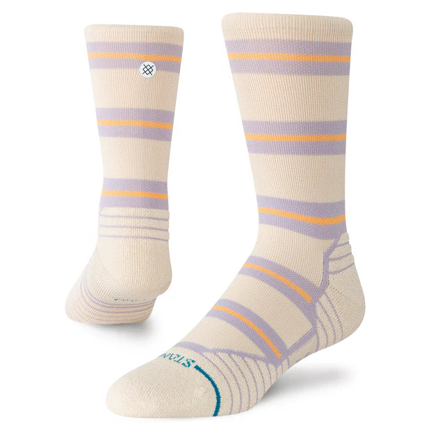Stance Socks Beam Stripe Mid Crew Oatmeal