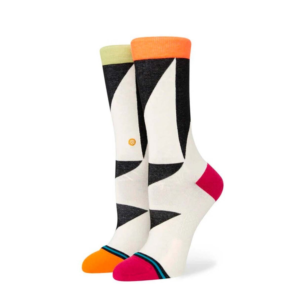 Stance Sock Women Women Flip Side Crew Off White