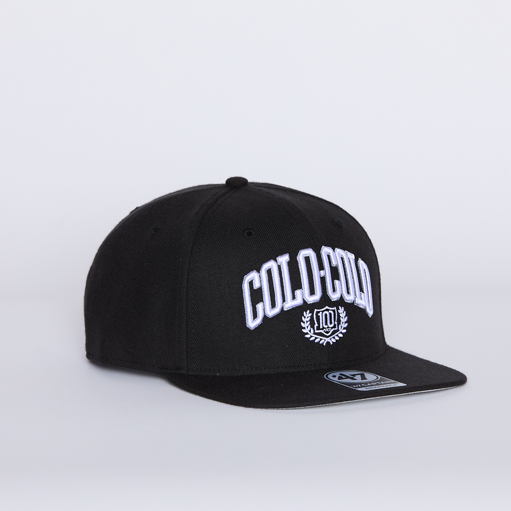 Jockey Colo-Colo 47' Captain Snapback 100 Años Black White