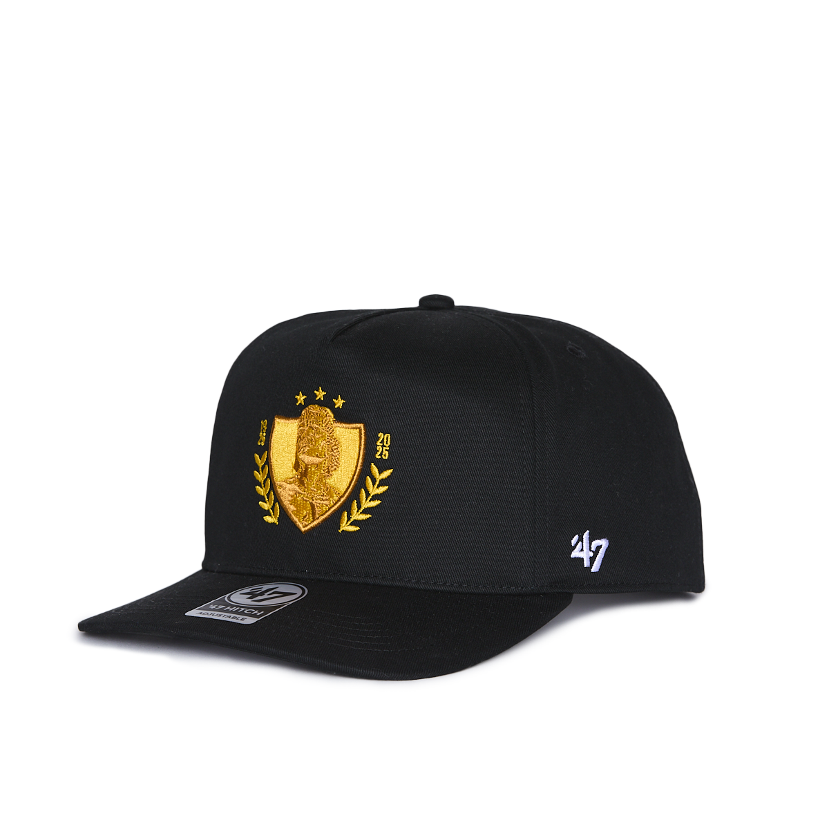 Jockey Colo-Colo 47' Captain Snapback Escudo 100 Años Black Gold