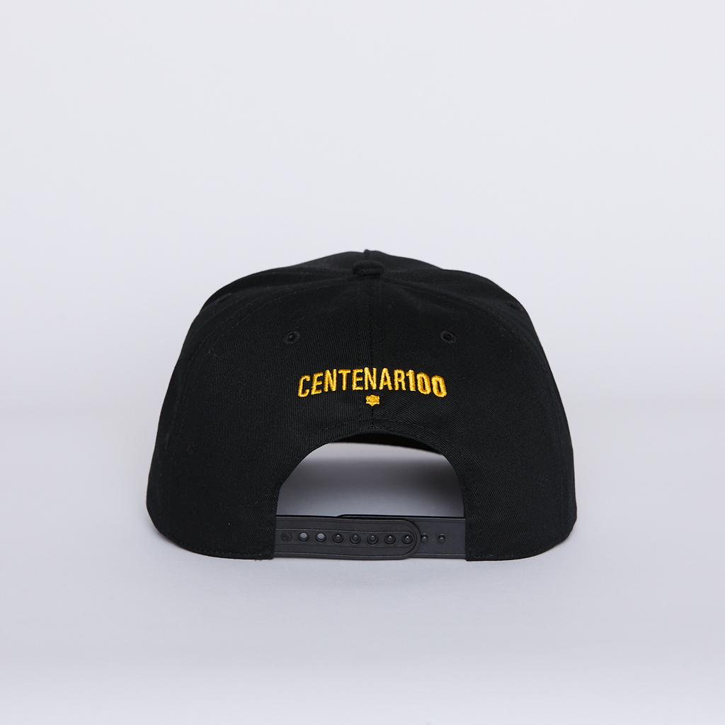 Jockey Colo-Colo 47' Captain Snapback Escudo 100 Años Black Gold