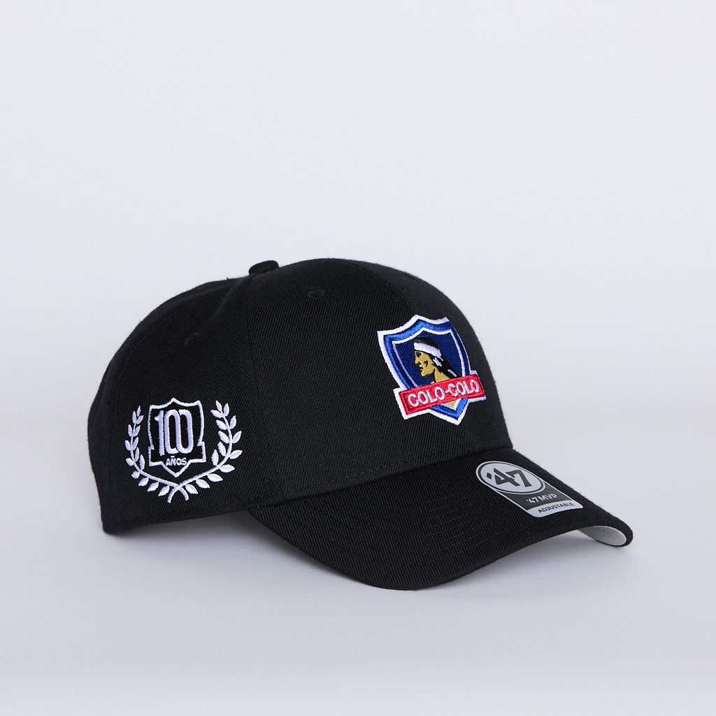 Jockey Colo-Colo 47' Captain Snapback Escudo 100 Años Black