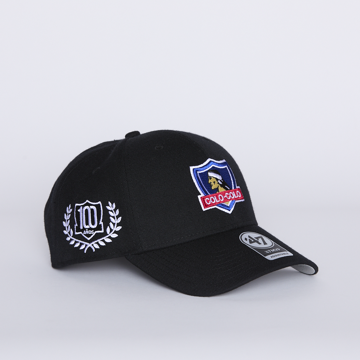 Jockey Colo-Colo 47' Captain Snapback Escudo 100 Años Black