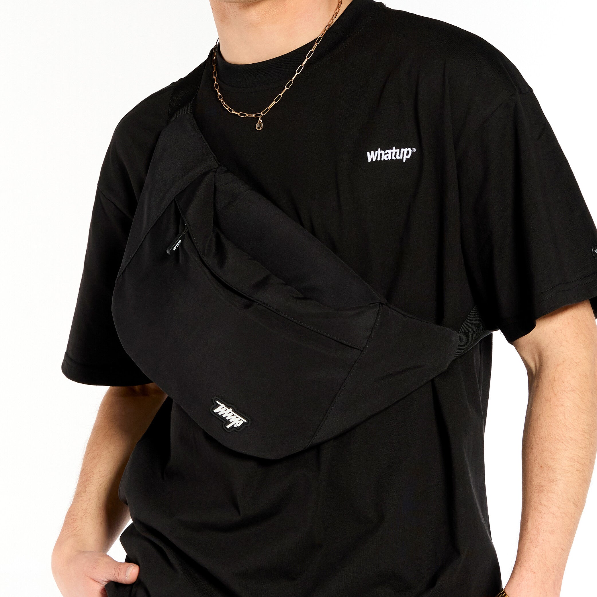 Bolso cruzado Whatup All Black