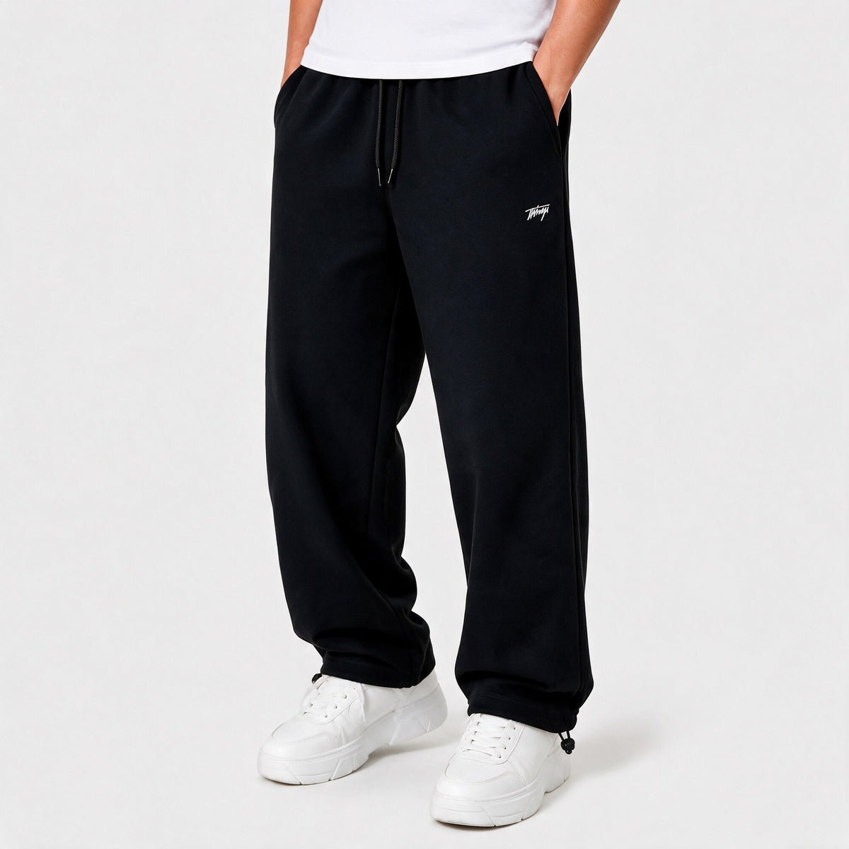 Buzo WhatUp Fleece Regular Negro