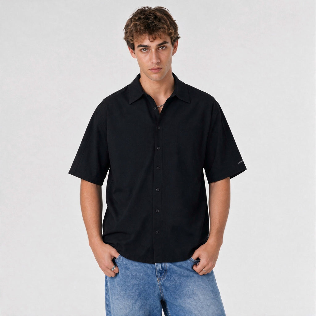 Camisa WhatUp Essential Regular Negro