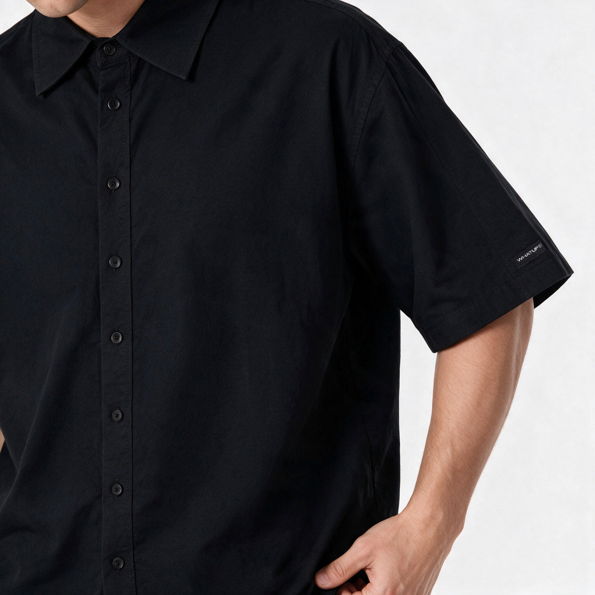 Camisa WhatUp Essential Regular Negro