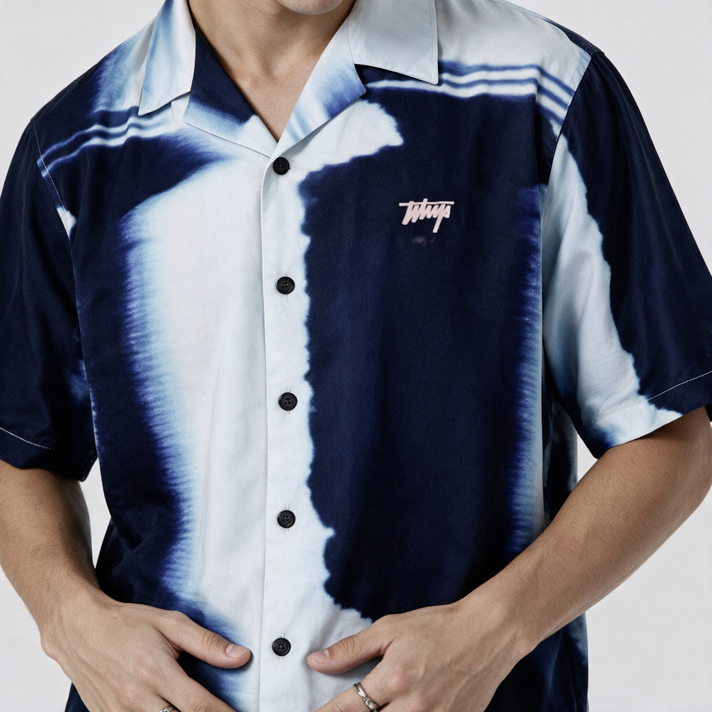 Camisa WhatUp Oversize Box Glitch Negro