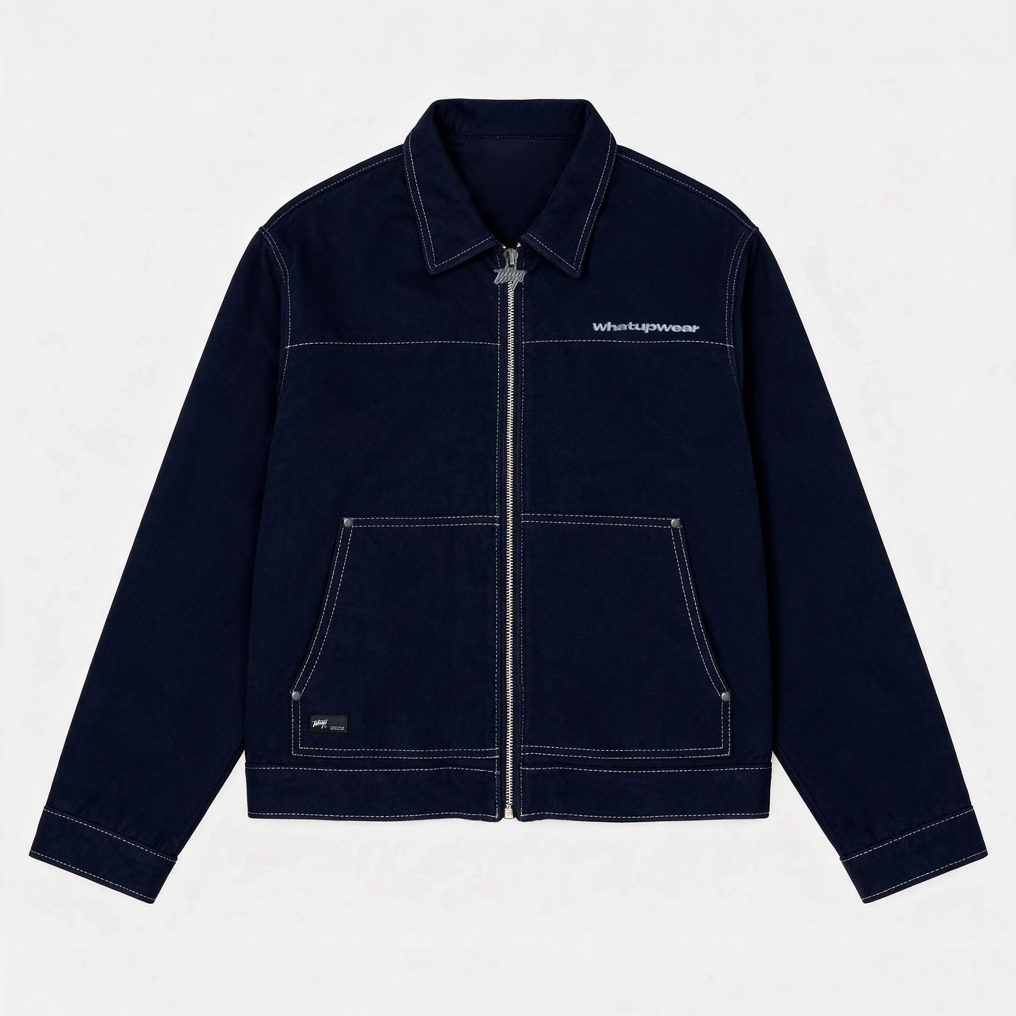 Chaqueta WhatUp Demin Full Zipper Blue