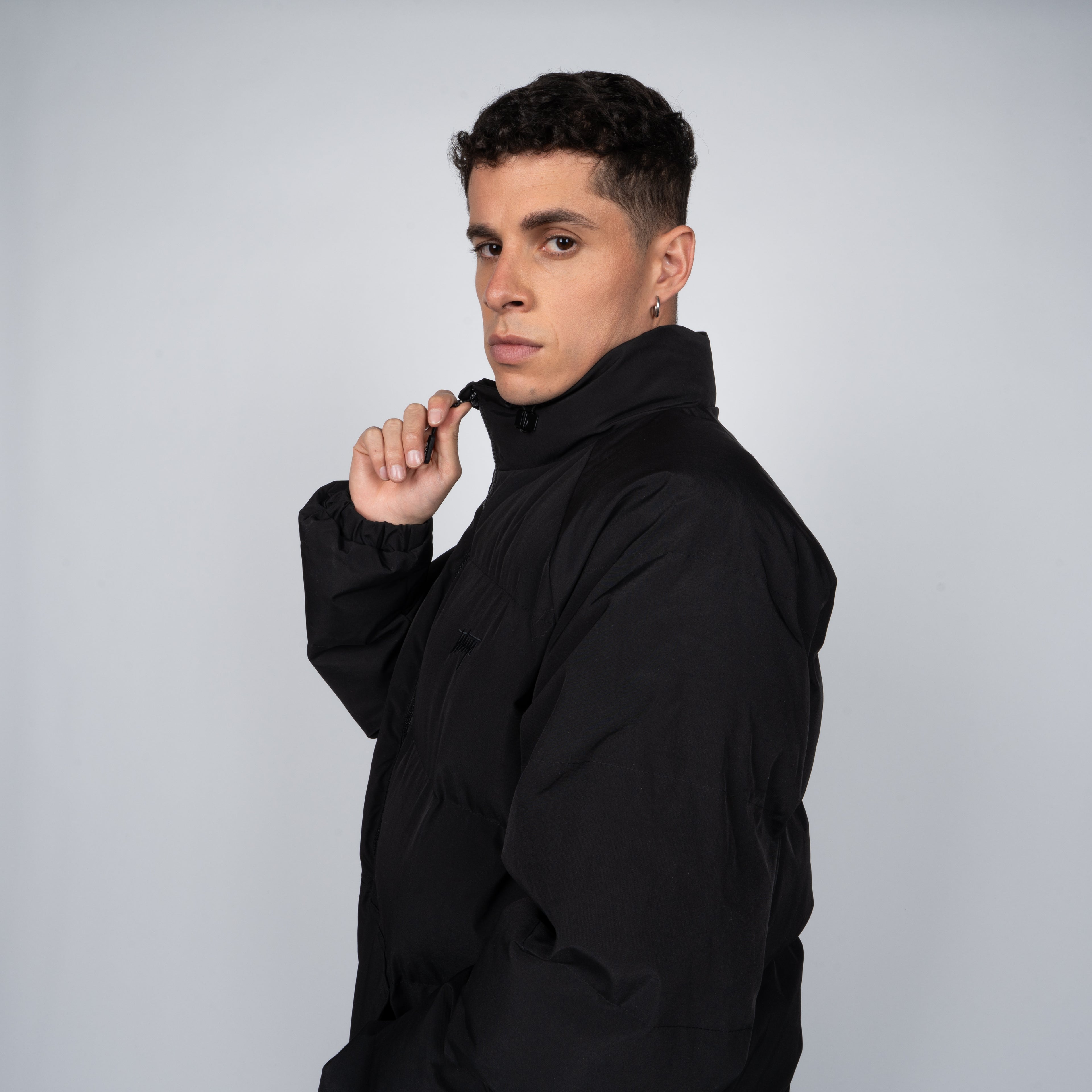 Parka Whatup Men Full Zipper All Black