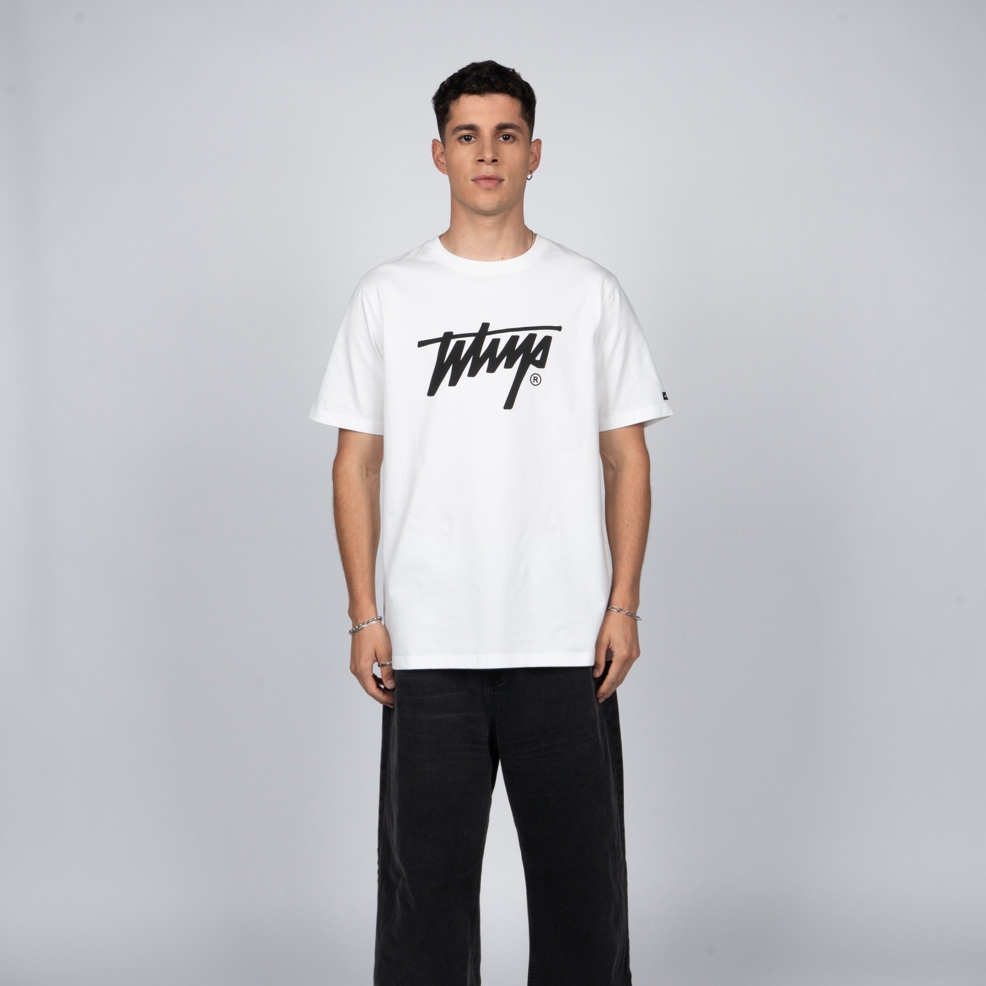Polera WhatUp Classic Icon White Black