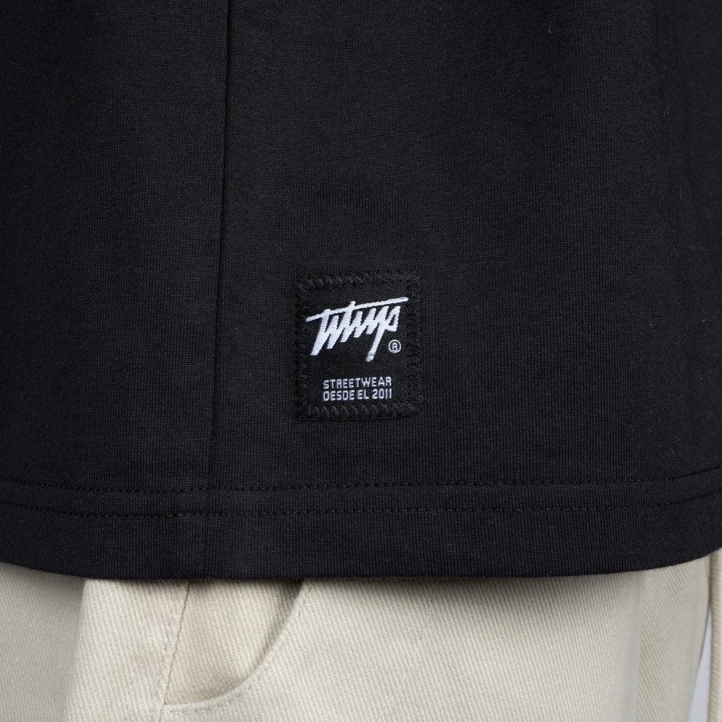Polera WhatUp Classic Tiny Icon Black White