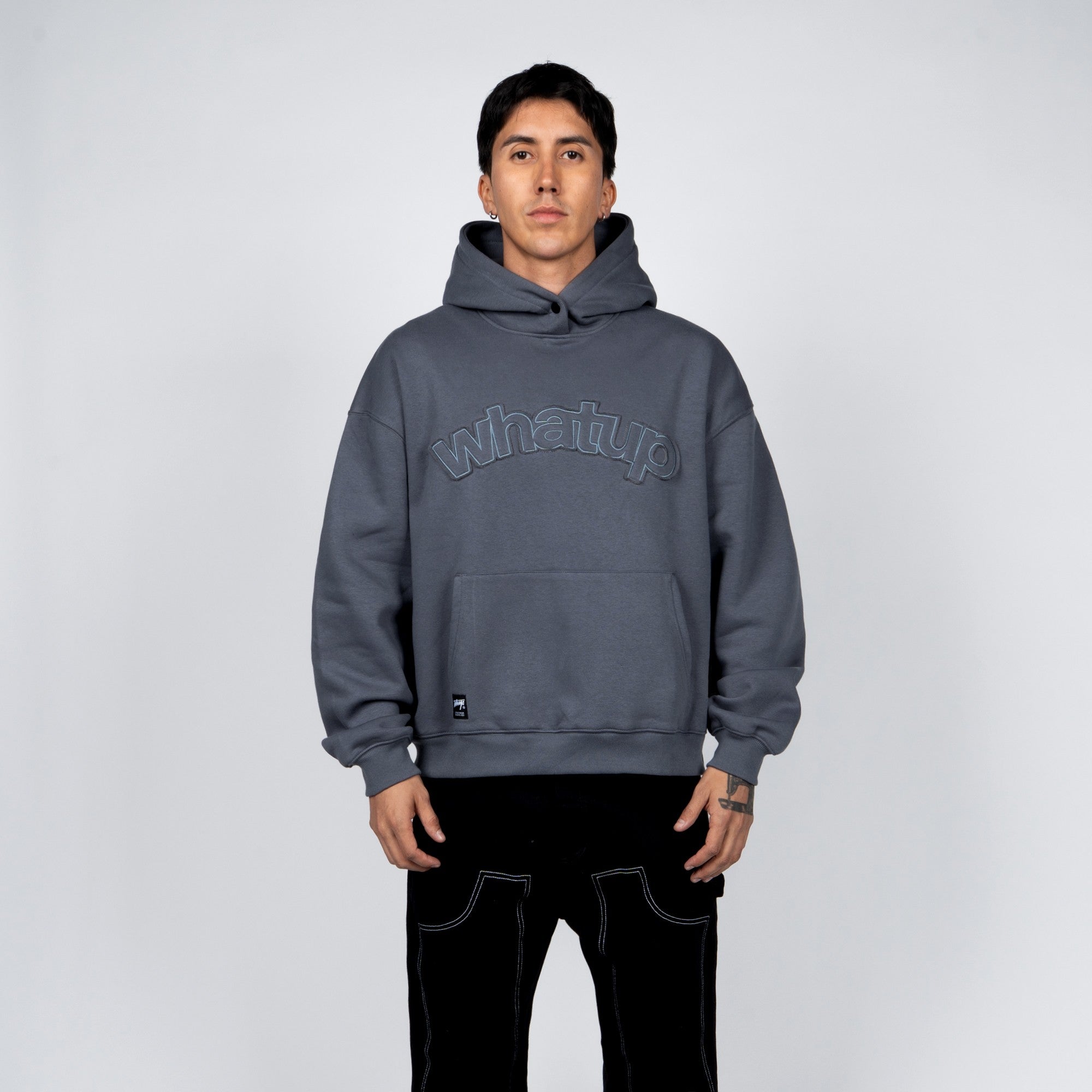 Polerón WhatUp Fabric Logo Blue