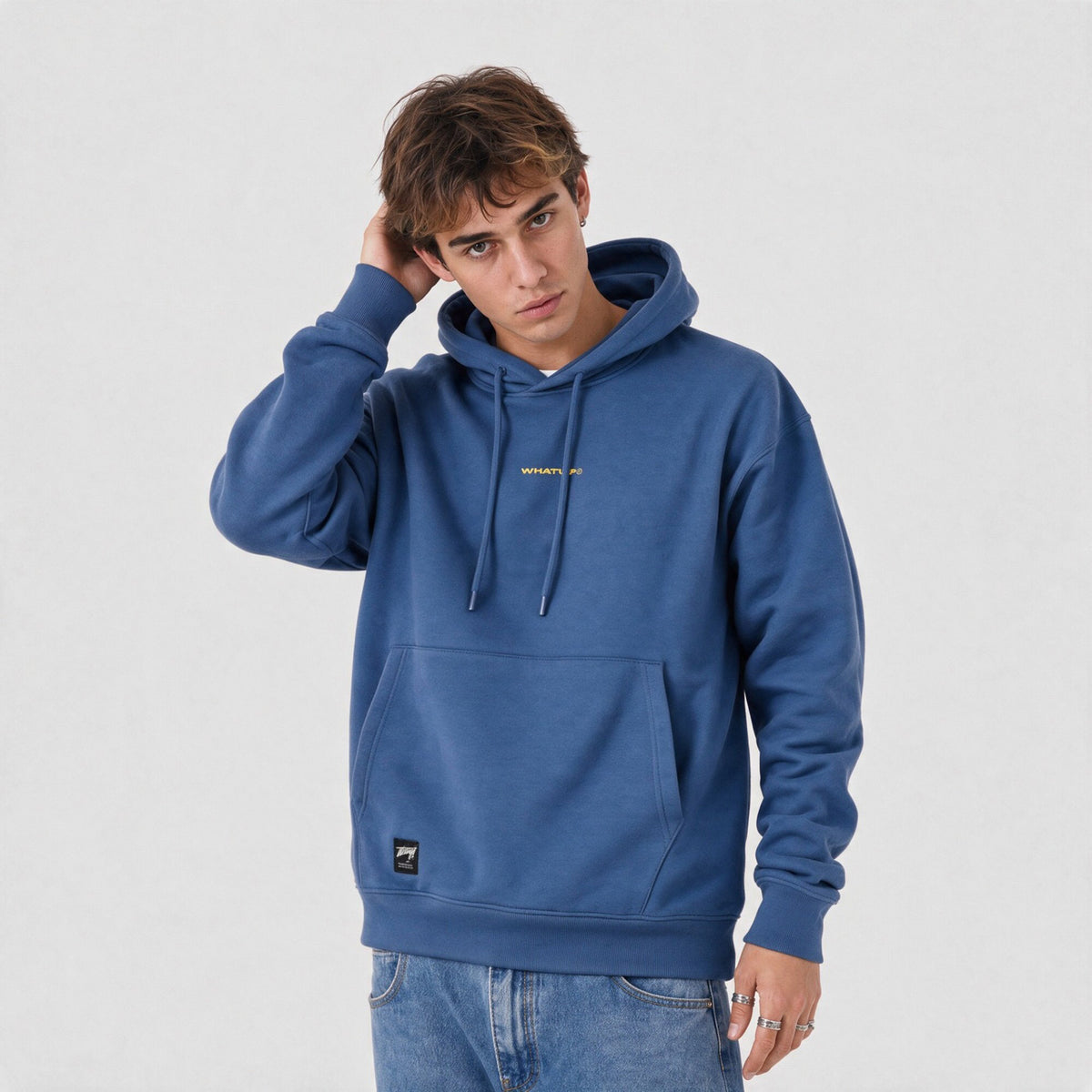 Polerón WhatUp Hoodie Regular Azul