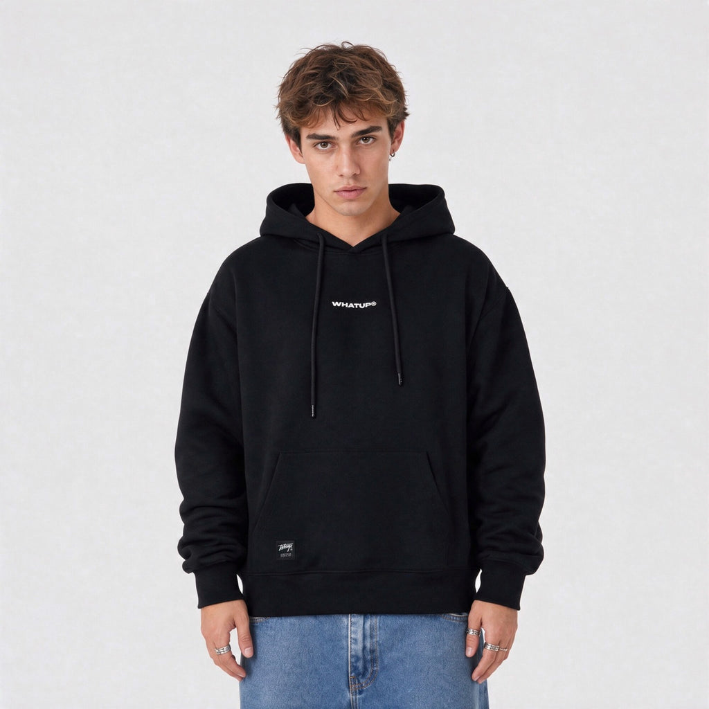 Polerón WhatUp Hoodie Regular Negro
