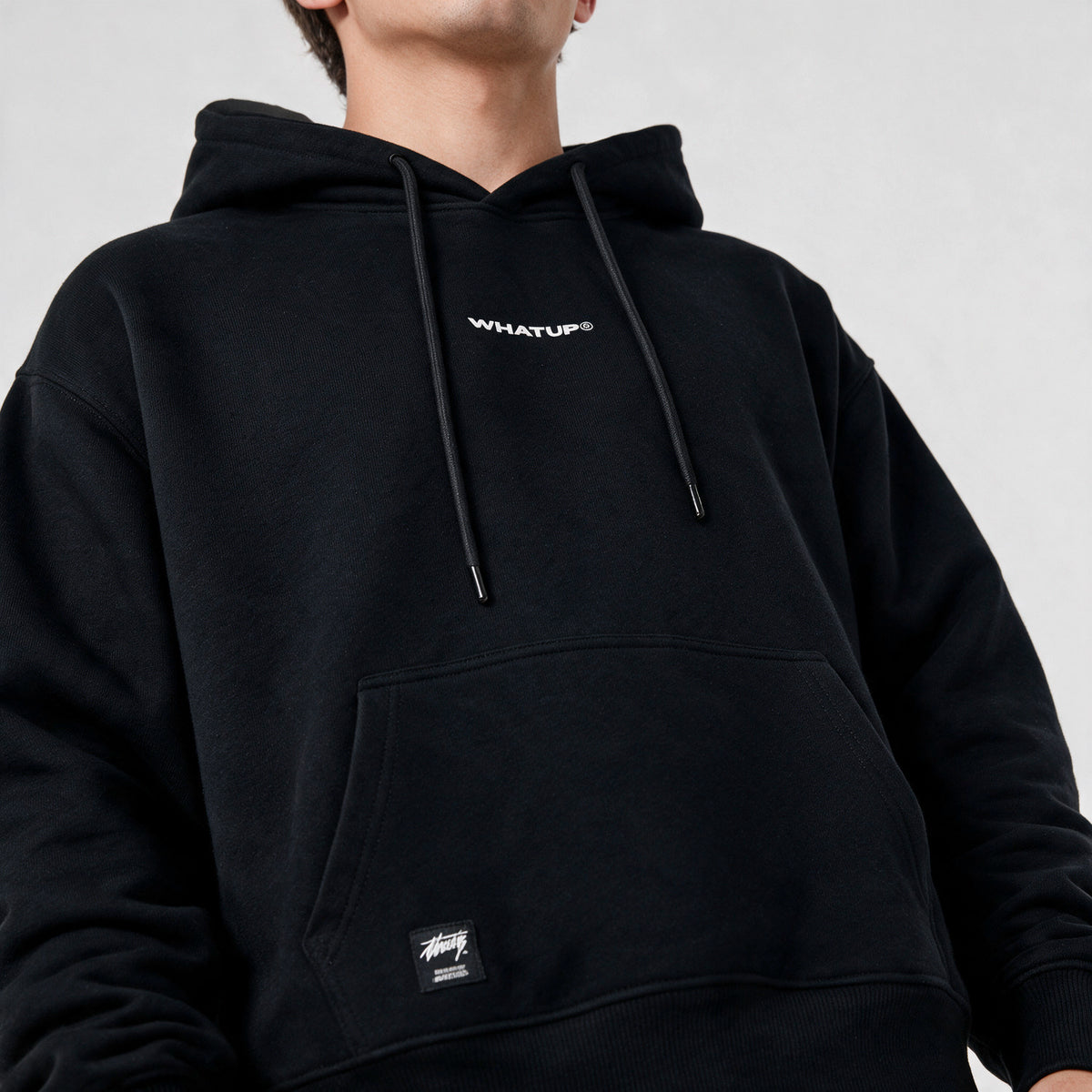Polerón WhatUp Hoodie Regular Negro
