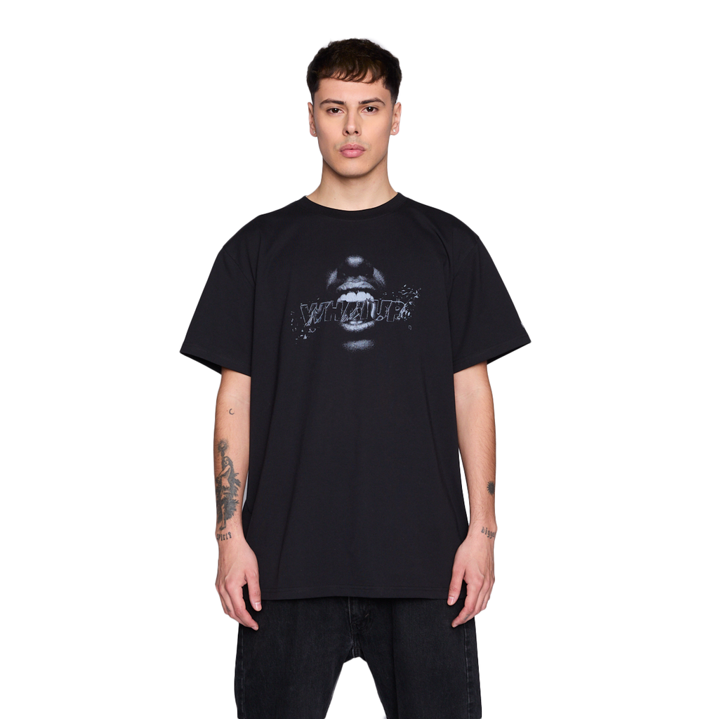 Polera Whatup Men Bite Black