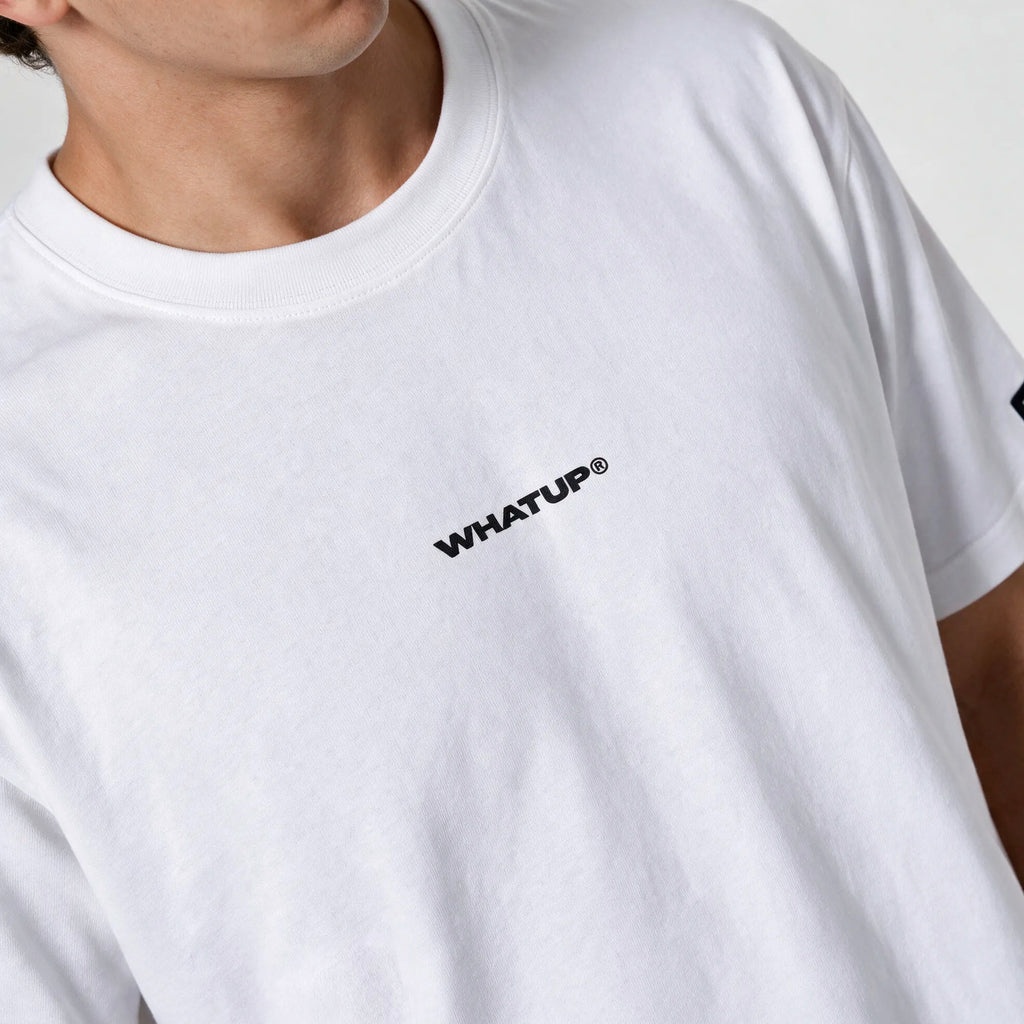 Polera WhatUp Classic Logo Regular Blanco
